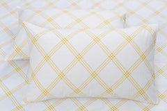 Cotton 210 TC Premium Queen Size For Bedsheet With 2 Pillow Covers - 88 X 100 Inches, White (Yellow Pattern) | All Weather Comfort & Bedroom - Softness & Natural Breathability