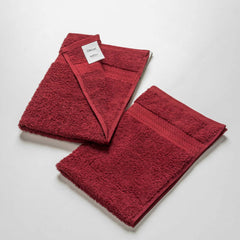 Ddecor Cotton Hand Towel 500 Gsm - Pack Of 2 (Magenta)