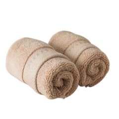 Spread Spain Resort Luxury Hotel & Spa Quality Luxurious Cotton Face Towel 720 Gsm Maximum Softness & Absorbency, Ultra-Durable - Beige (2 Piece)
