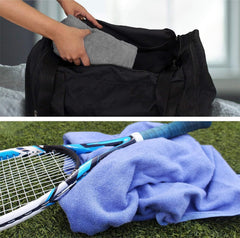 Heelium Bamboo Bath Towel 800 Gsm | 3x Softer & Quick Drying (Iris, Grey)- Pack Of 2