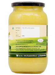 Natural A2 Desi Gir Cow Ghee By Divya Kamdhenu | Healthy & Delicious Nutrients Lab Certified Desi Ghee Good For Body Health | (1 Litr) 33.8 Ounce | Jar Pack