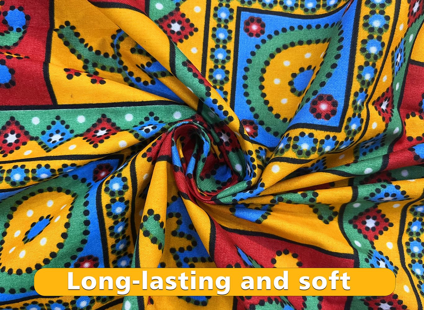 Pure Microfiber Double Bedsheet With 2 Pillow Cover - 88 X 88 Inches, Multicolor | Traditional Jaipuri Rajasthani Handcrafted Design Print Bedsheet
