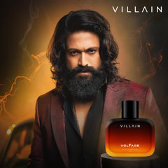 Villain Voltage Eau De Parfum 100ml 3.4 Fl.oz. Masculine Luxury Fragrance | Long Lasting | Party Wear