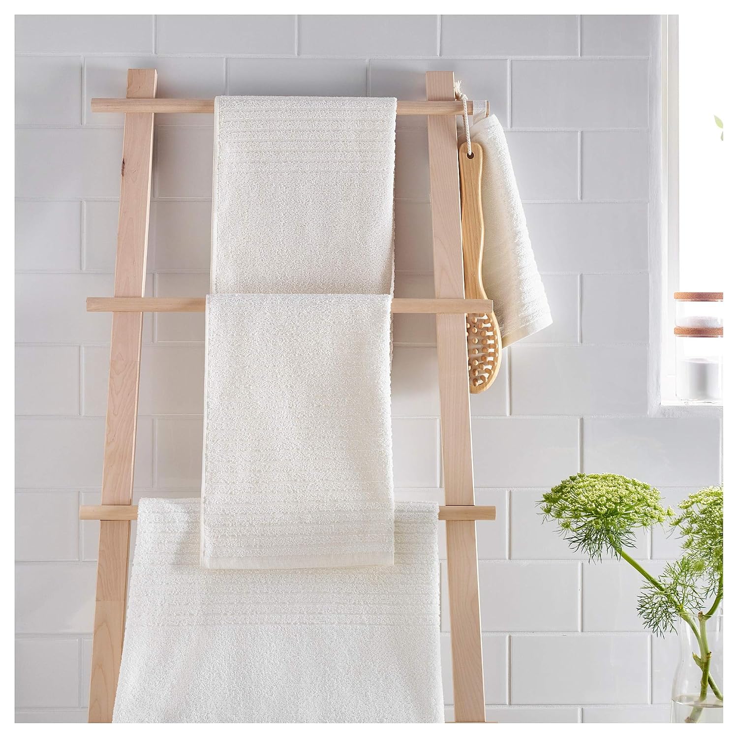Ikea Vagsjon Hand Towel 250 Gsm | Soft & Highly Absorbent Hand Towel (White)