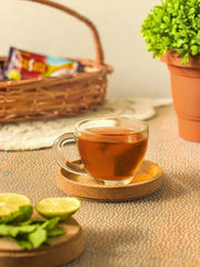 Trishta Herbal Lemon Black Tea - 500gm Barni, 17.6 Ounce | Lemon Masala Chai Healthy Tea - Loaded Herbs, Antioxidant | 10 Seconds To Prepare - No Preservatives, Low Caffeine