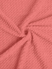 Spaces 100% Cotton Large Size Bath Towel 450 Gsm | Super Absorbent, Quick Dry, Ultra Soft Bath Towel | Dobby Solid Design (Spiced Coral)