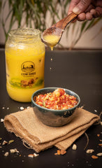 100% Natural Cow Ghee By Swad Sadan | Vedic Bilona Method Traditional Healthy Desi Cow Ghee Boost Your Energy | (900ml) 30.4 Ounce | Jar Pack