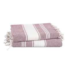 Lane Linen Turkish Beach Towels 699 Gsm | Extra Large Beach Towel, Pre-Washed For Soft Feel, Oversized Sand Free Quick-Dry Pool Towel- Wistful Mauve (2 Pack)
