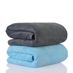 Sellsworld Microfiber Large Bath Towel | Quick Dry Super Absorbent Bath Towel For Men & Women | Towel For Bath, Travel, Gym, Beach, Pool & Yoga (Sky Blue & Dark Grey)