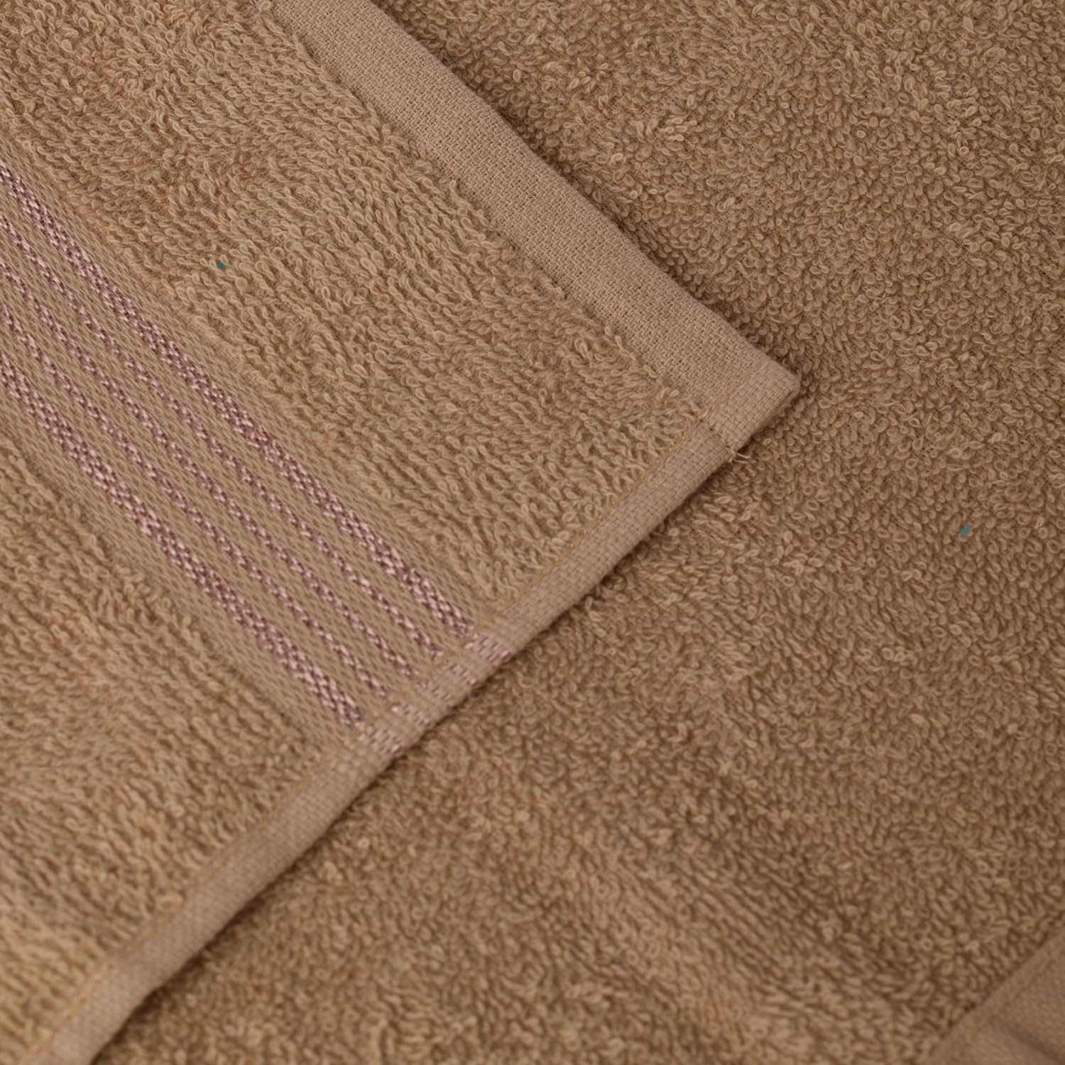 Kopa Quick Dry 100% Cotton Soft Terry Face Towel 640 Gsm | Quick Dry 100% Cotton Super Absorbent, Lightweight (D'Ross) Face Towel (Taupe)- Pack Of 4