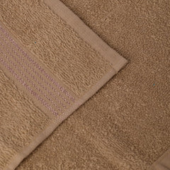 Kopa Quick Dry 100% Cotton Soft Terry Face Towel 640 Gsm | Quick Dry 100% Cotton Super Absorbent, Lightweight (D'Ross) Face Towel (Taupe)- Pack Of 4