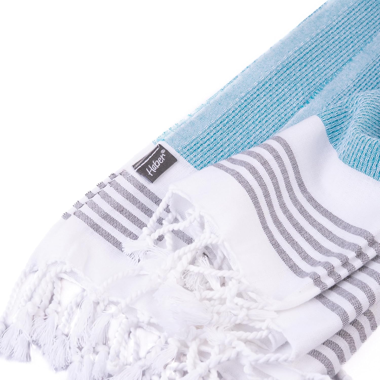 Haber Premium Light Weight 100% Cotton Bath Towel 250 Gsm | Unique Micro Waffle Texture For Active Feel, Quick Absorption & Faster Drying Towel (Harbour Blue)