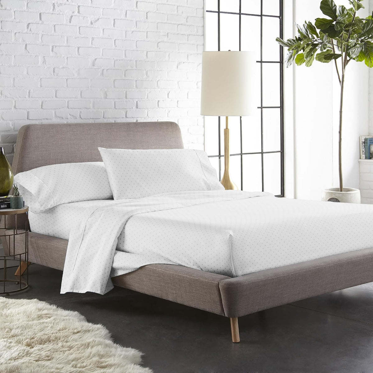 Cotton Flat Bedsheet For Double Bed With 2 Pillow Covers - 108x108 Inches, White | Ideal For Guest Houses, & Daily Home Use King Size Bed Sheet