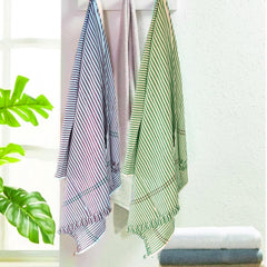 Sairithanya 100% Cotton Bath Towel 1400 Gsm (Multicolour) - Pack Of 4