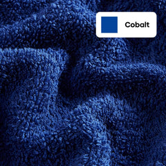 Haus & Kinder Harmony Combed Hand Towel 500 Gsm | Ultra Soft, Absorbent 100% Cotton Towels For Men & Women | Cobalt & Mulberry (Pack Of 4)