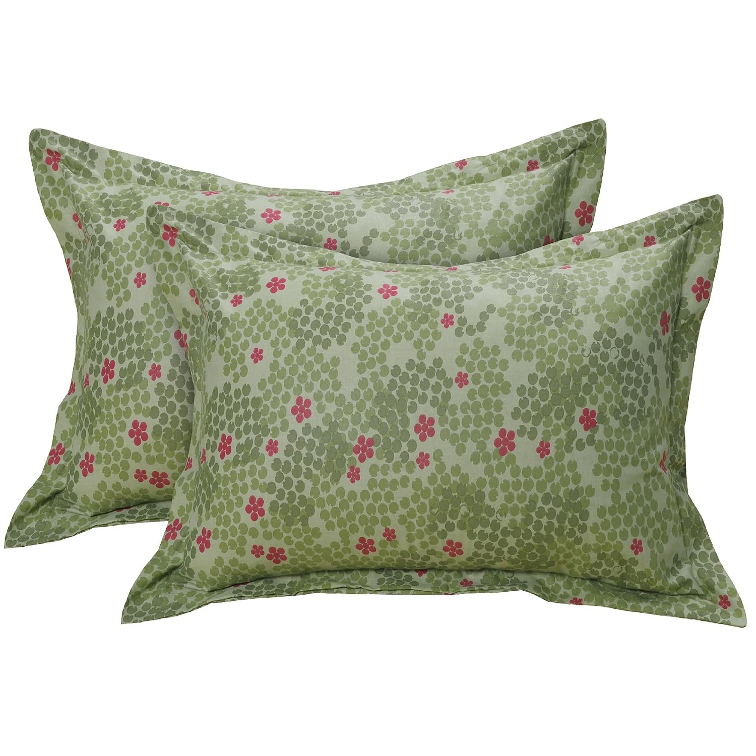 Cotton Single Bedsheets With 1 Pillow Covers - 55 X 88 Inches, Light Green | Ideal For House - Bedroom, Guest Room, Perfect Gift For Festivals