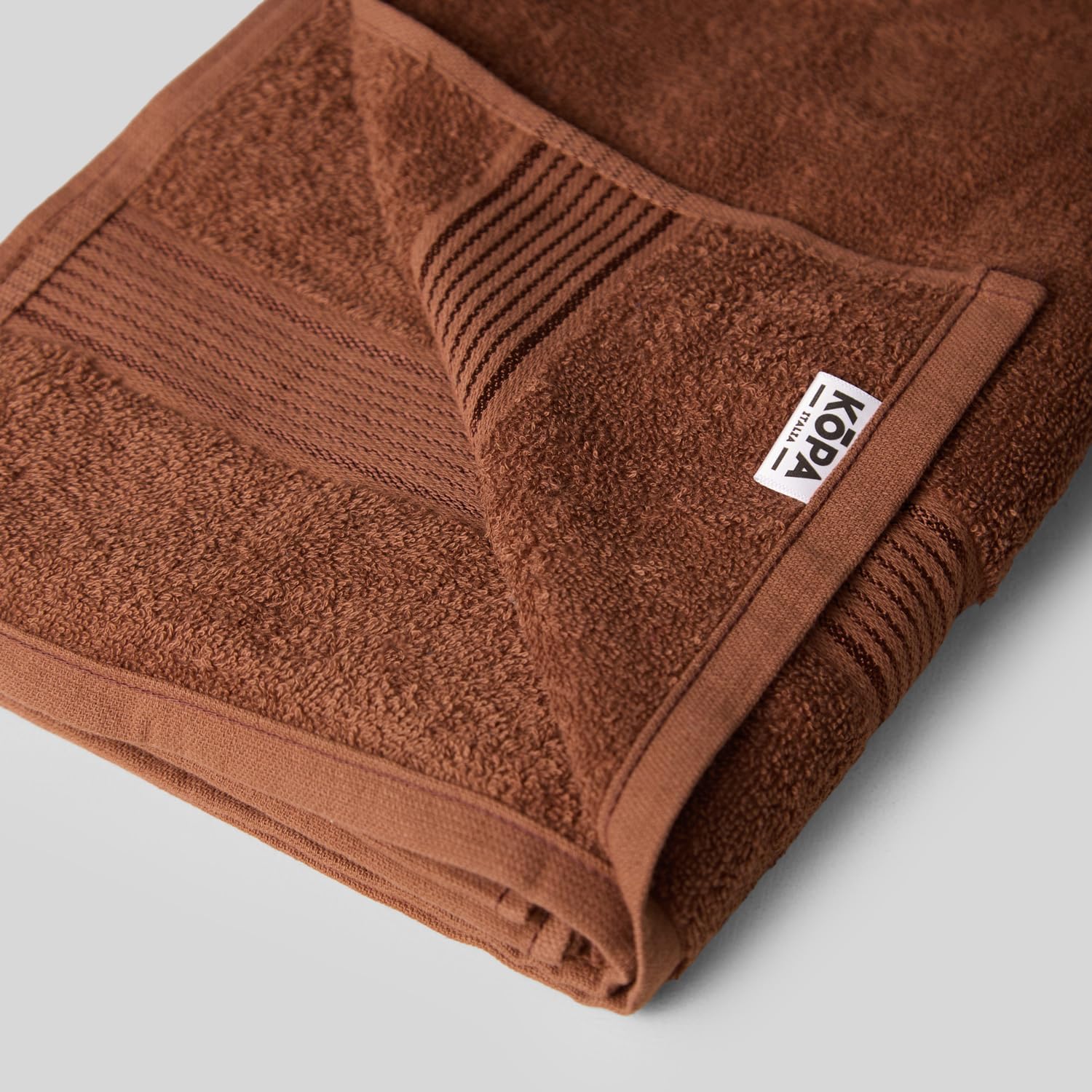 Kopa By Bianca 100% Cotton Soft Terry Towel Bath Towel L D`Ross 900 Gsm | Super Absorbent, Lightweight, Odour Free Bath Towel (Brown) - 2 Pcs