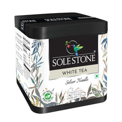 Sole Stone Silver Needle White Tea - 80gm, 2.8 Ounce, 32 Cups | Reduces Anxiety, Stress Relief - Rich In Antioxidants, 0% Bitterness, Low Caffeine | 100% Natural Whole Leaf Tea