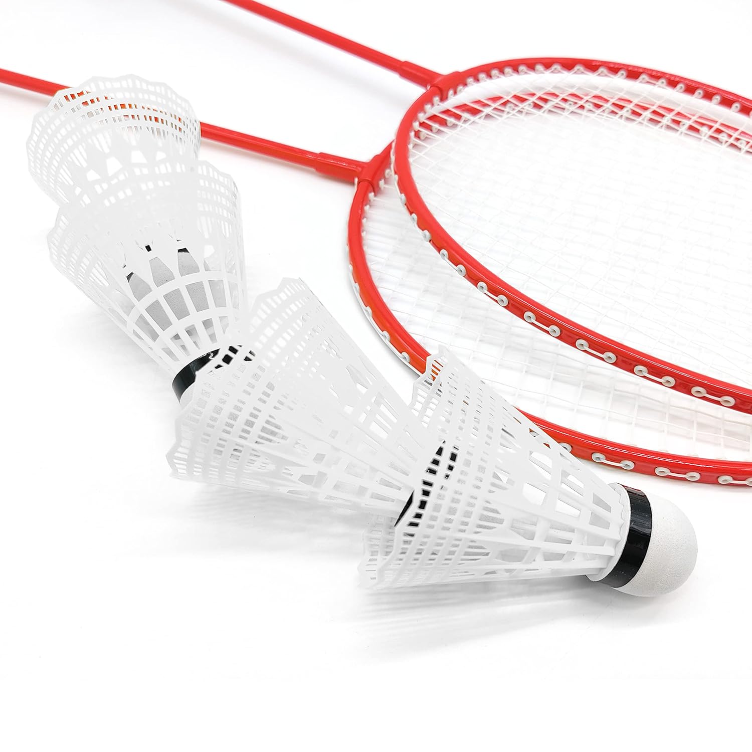 Taktzeit Badminton Nylon Shuttlecocks Birdies For Training And Backyard Family Game | White , Pack Of 12