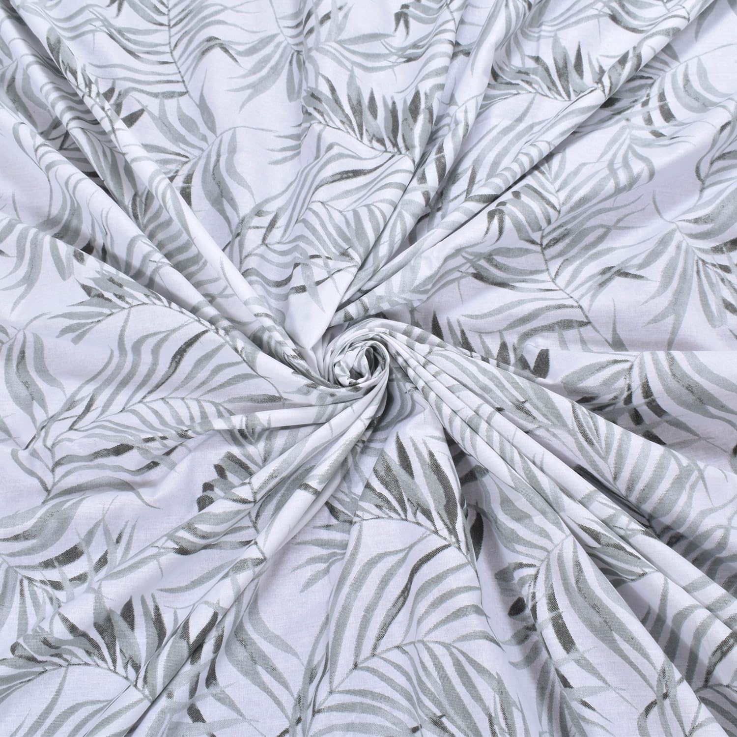 Cotton Single Bedsheets With 1 Pillow Covers - 55 X 88 Inches, Forest Green & White | Ideal For House - Bedroom, Guest Room, Perfect Gift For Festivals