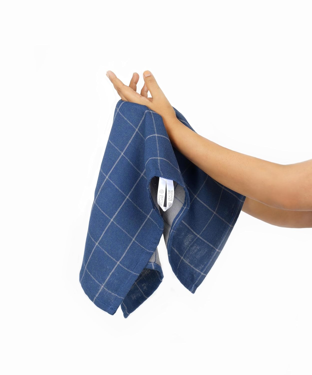 Doctor Towels, Banana Double Cloth Towel Set Of 3-1 Bath Towel, 1 Hand Towel, 1 Face Towel, Super Soft & High Absorbency Towels For Sensitive Skin, Quick Dry Towels Large Size (Blue)