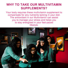 U-liva Nutrition Women's Daily Best Multivitamin , Energize, Fortify & Glow With Vitamin C, 11 & 16 Essential Nutrients For Energy, Immunity, Skin Health, Overall Health | 60 Tablets , 100gm 0.2lbs