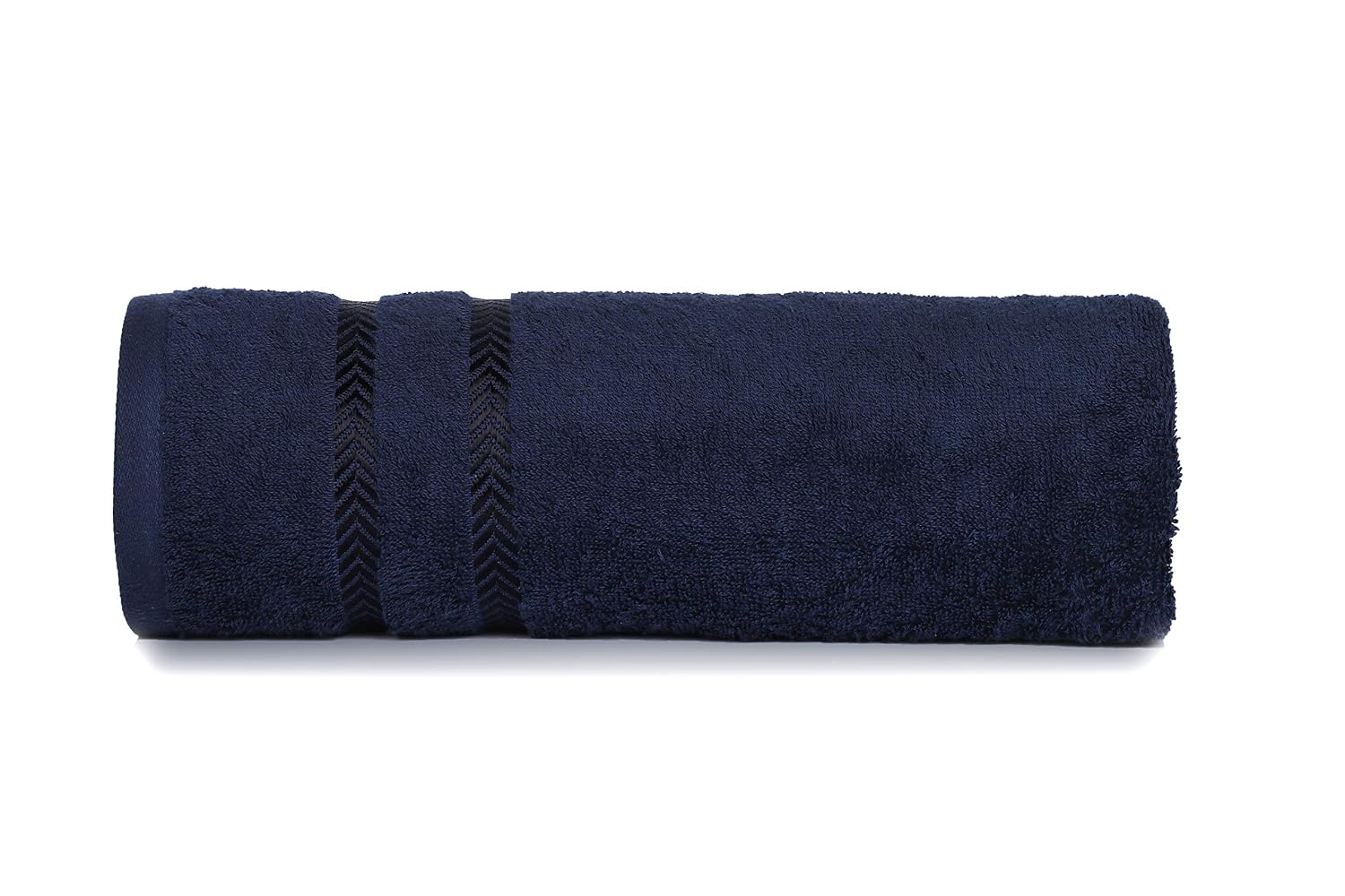 Casa Copenhagen Ember Premium Cotton Large Bath Towels 1800 Gsm (Navy Blazer, Pink, Prune Purple & Snow White) - Pack Of 4