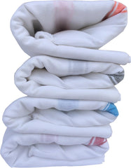 Fancyadda Cotton Bath Towels Combo 600 Gsm | Extra Large Size Towel (White) -Set Of 4