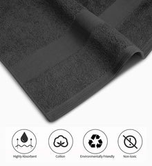 Softolle 100% Cotton Luxury Bath Towels 600 Gsm | Bathroom Bath Towel Eco-Friendly, Super Soft, Highly Absorbent Bath Towel Oeko-Tex Certified -Set Of 4 (Grey)