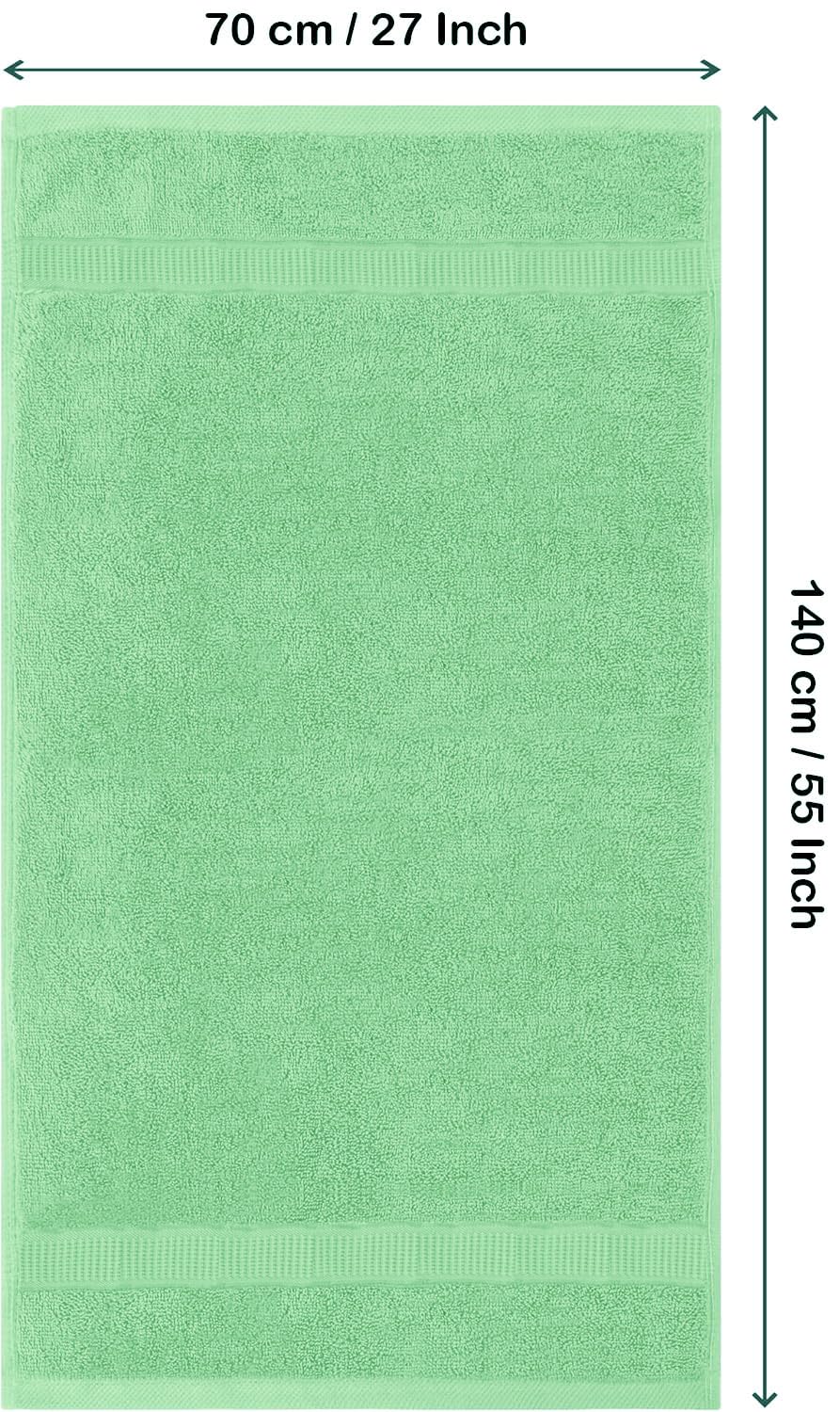 Rewop Microfiber Bath Towels 1200 Gsm | Large Size-Super Soft Coral Fleece Bathing Towel With Hook Quick Dry Super Absorbent-Bath Towel For Men & Women (Pista)- Pack Of 2