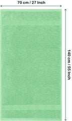 Rewop Microfiber Bath Towels 600 Gsm | Large Size-Super Soft Coral Fleece Bathing Towel With Hook Quick Dry Super Absorbent-Bath Towel For Men & Women (Pista)