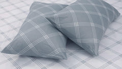 Single Bedsheet Cotton With 1 Pillow Cover - 55 X 88 Inches, White & Grey | Lightweight, Soft & Breathable - Perfect For Gifting On Weddings Bedsheet