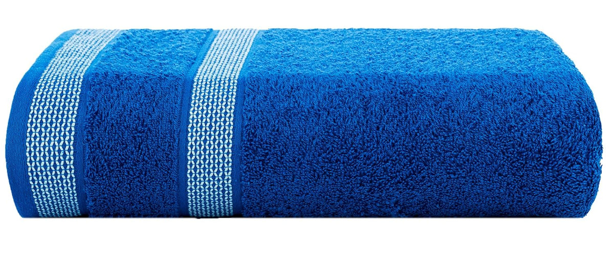 Casa Copenhagen Egyptian Cotton Solitiare 1 Pcs Large Bath Towel 500 Gsm (Electric Blue)