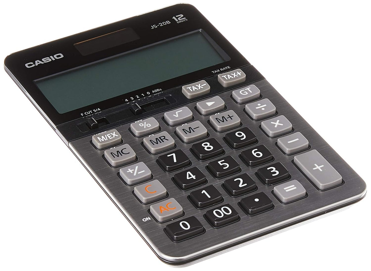 Casio JS-20B Heavy Duty Desktop Calculator | 12 Digit Display