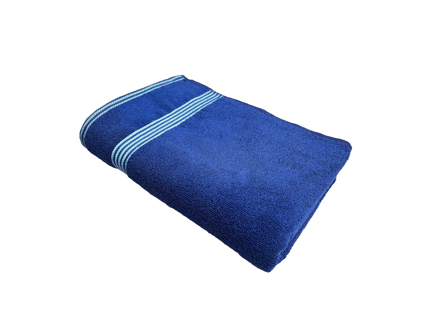 Space Fly Cotton Luxury Large Size Bath Towel 1000 Gsm (Blue) - Pack Of 2
