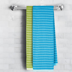 Story@Home Bath Towels Large Size 400 Gsm Set Of 2 | Quick Dry Bath Towel | Perfect For Everyday Use (Blue & Green)