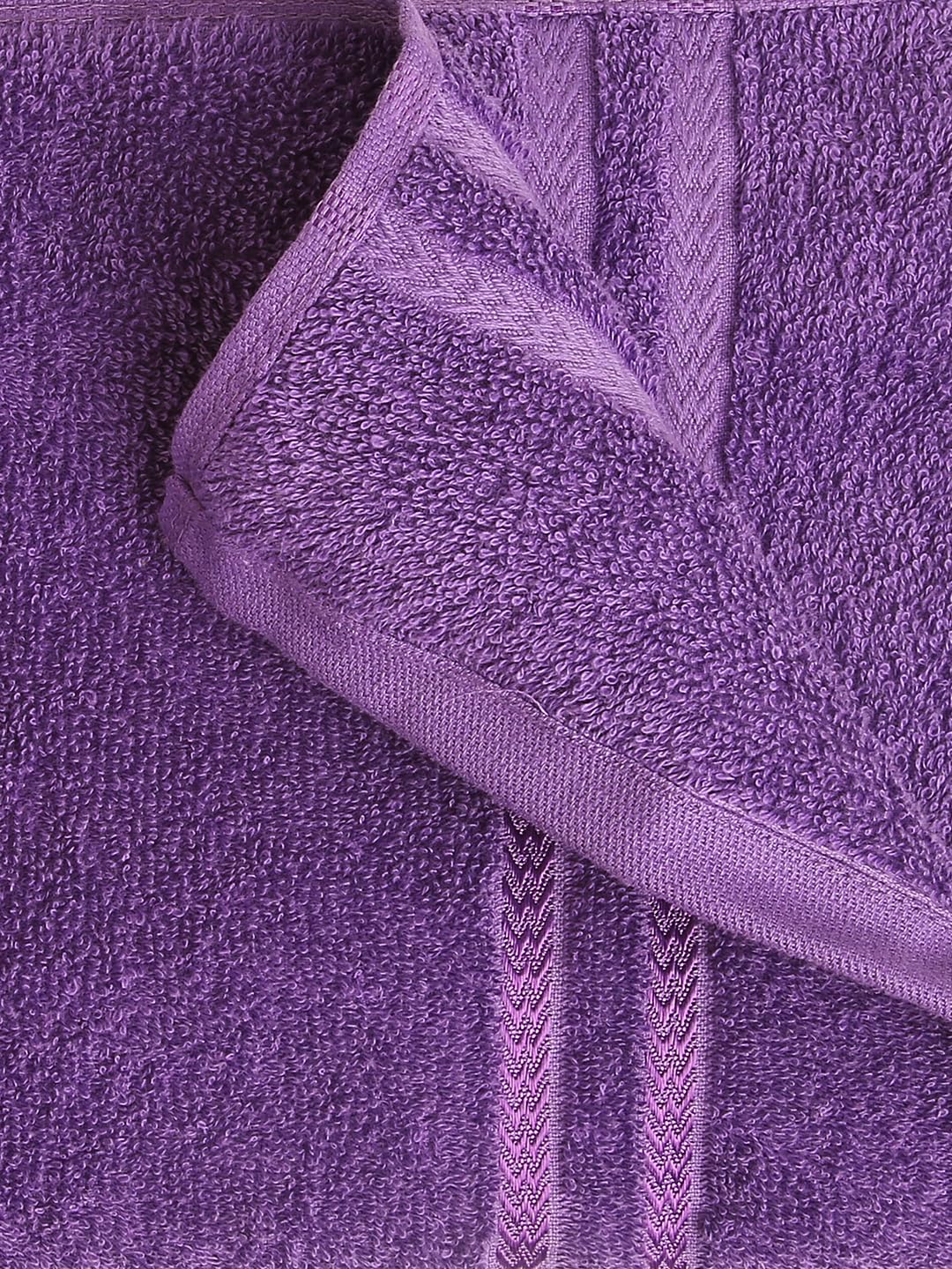 Welspun 100% Cotton Quik Dry Bath Towel 380 Gsm | High Absorbency Super Soft, Fast Drying Bath Towels | Large Size Bath Towel For Men & Women (Dark Violet)