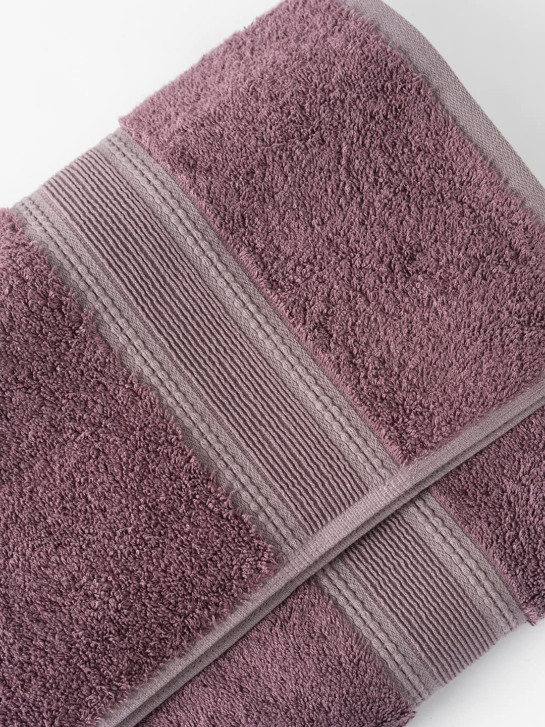Ddecor Live Beautiful Ecofriendly Solid Cotton Bamboo Bath Towel 650 Gsm (Magenta)