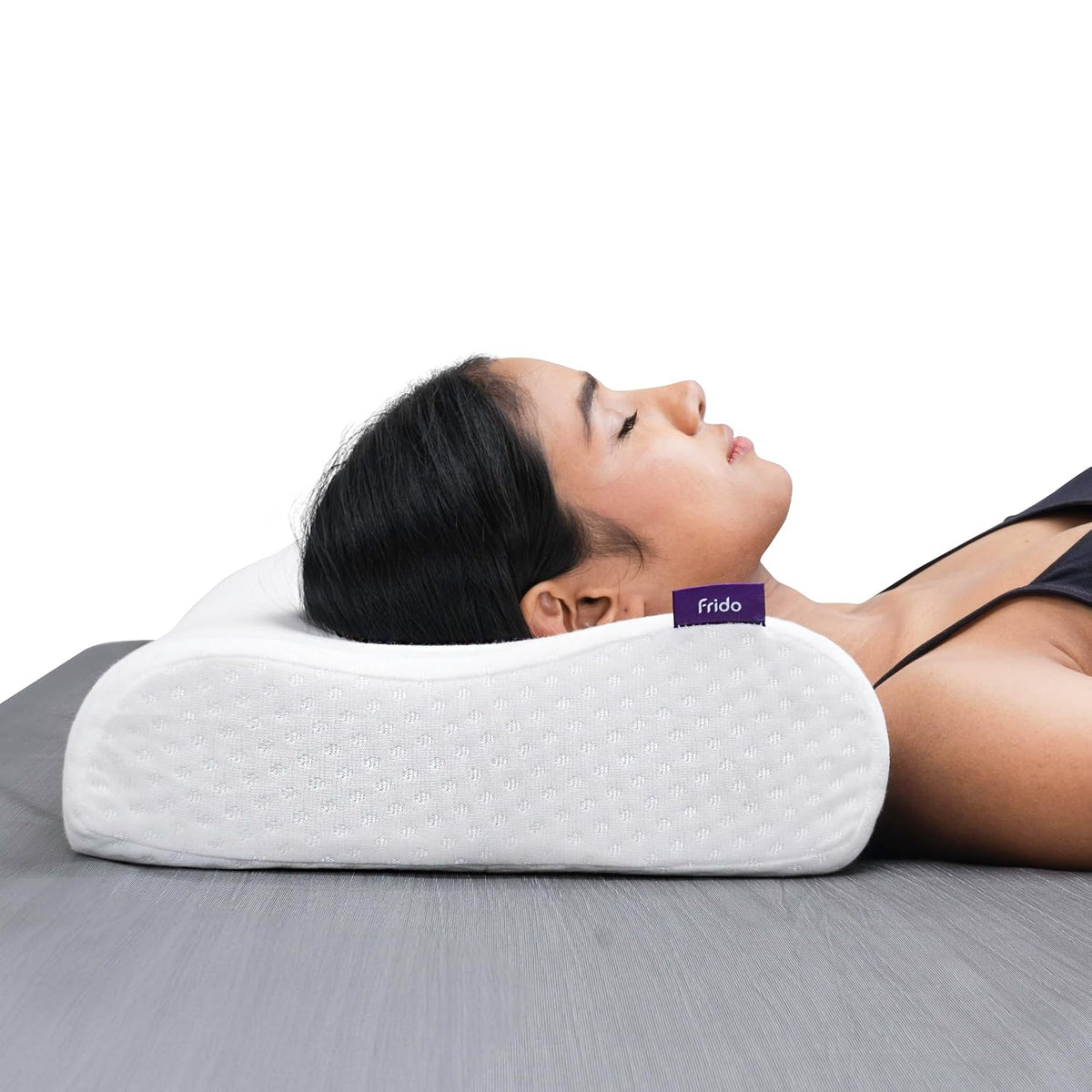 Ultimate Cervical Neck Pillow For Pain Relief Sleep, Butterfly Deign - White | Improves Posture, Neck Pain Relief Cushion With Ultra Responsive Memory Foam & Skin Friendly Cover