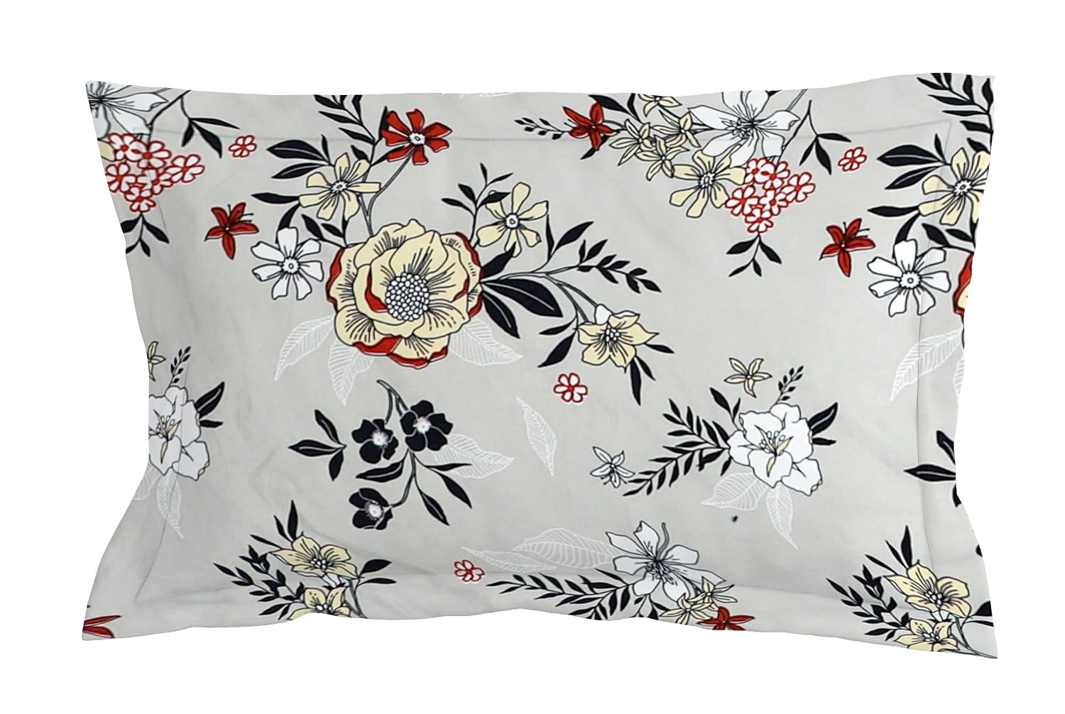 Glace Cotton Super Soft Bedsheets Single Bed Size (60 X 90 Inch) With 1 Pillow Cover | All Around Elastic Fitted Bedsheets, Grey