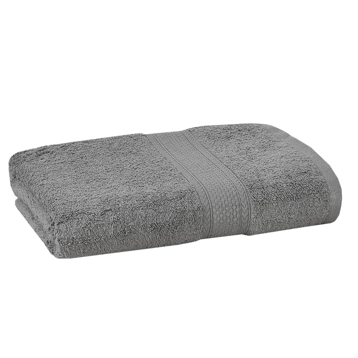 Fresh From Loom Luxury Edition Egyptian 100% Pure Cotton Bath Towel 600 Gsm | High Water Heavy Soft Dual Stitched Bath Towel (Charcoal Grey)