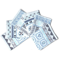Encasa Xo Cotton Kitchen Towel 440 Gsm | Super Absorbent Tea Towels & Dish Cloths For Washing Up, Drying Dishes & Cleaning | Pack Of 6 (Mosaic)