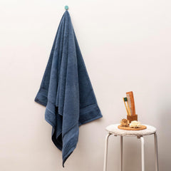 Vilasiya Plushwave 100% Cotton Bath Towel 650 Gsm | Zero Twist Yarn Luxurious Soft & Extra Absorbent Bath Towel (Blue)