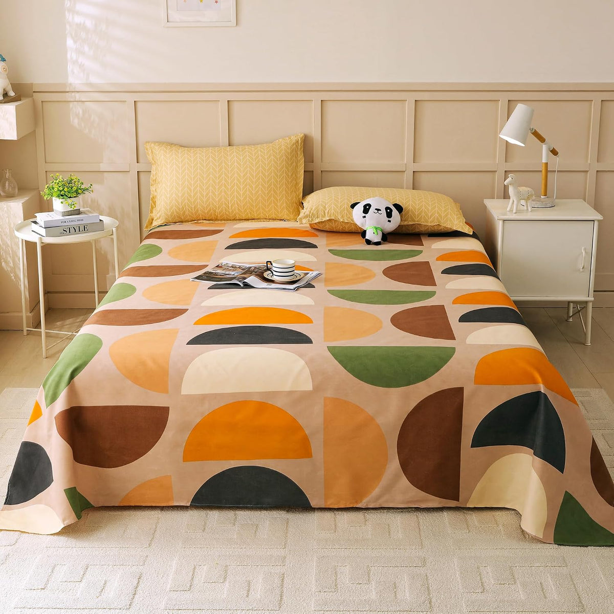Microfiber Bedsheet Double Bed With 2 Pillow Cover - 88 X 100 Inches, Multicolor | Soft & Light-Weight - Special Occasion | Bedsheet For Queen Size Bed