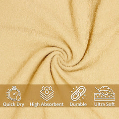 Swaursaha Premium Cotton Hand Towel 200 Gsm | Ultra Soft, Quick Dry, Super Absorbent Towel (Beige)