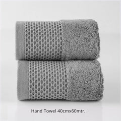 Spread Spain Hand Towels 500 Gsm | Micro Modal Large Size Highly Absorbent Soft Quick Dry Hand Towel (Grey) - 2 Pcs