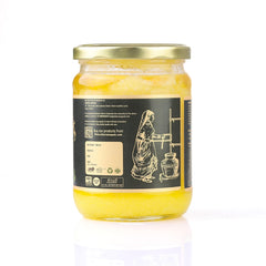 Premium A2 Desi Gir Cow Ghee By Atharvaa Organic | Natural & Healthy Protein Fiber Desi Cow Ghee Perfect For Body Joint Pain | (500ml) 16.9 Ounce | Jar Pack