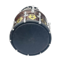 Hand Made Indian Shesham Wood Dholak Drum With Bag - Brown | Professional Grade Dholak, Made With Thoroughly Dried Mango Wood - Perfectly Symmetric Round Dholak