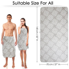 Story@Home Bath Towel Large Size 500 Gsm | Microfiber Towels For Men, Women & Kids (Frost Checks)