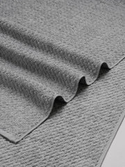 Spaces 100% Cotton Large Bath Towel 400 Gsm | For Men & Women Super Absorbent, Quick Dry, Ultra Soft Dobby Solid Design Towels Large Size (Ultimate Grey)